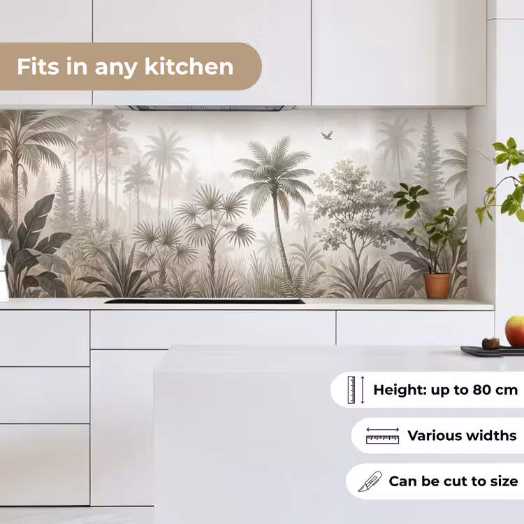 Jungle - Palmbomen - Natuur keuken achterwand 2 middel -sfeer4_UK