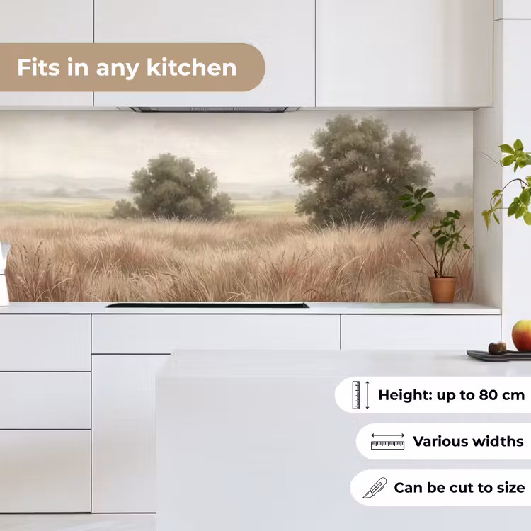 Landschap - Minimalistisch - Beige keuken achterwand 2 middel -sfeer4_UK