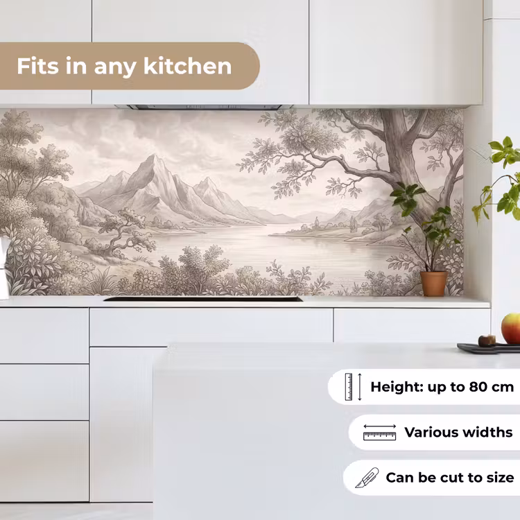 Landschap - Bergen - Meer - Natuur keuken achterwand 2 middel -sfeer4_UK