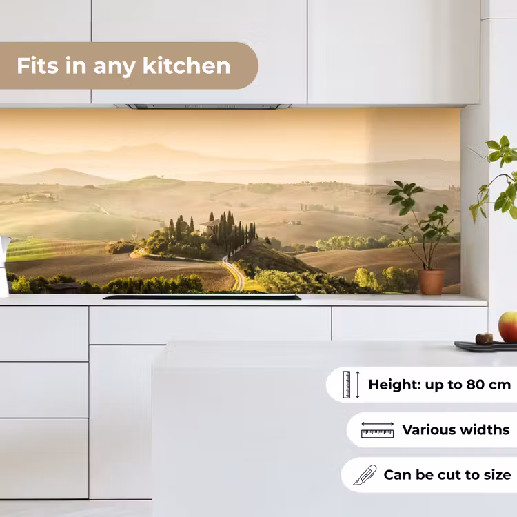 Landschap - Toscane - Ochtendlicht keuken achterwand 2 middel -sfeer4_UK