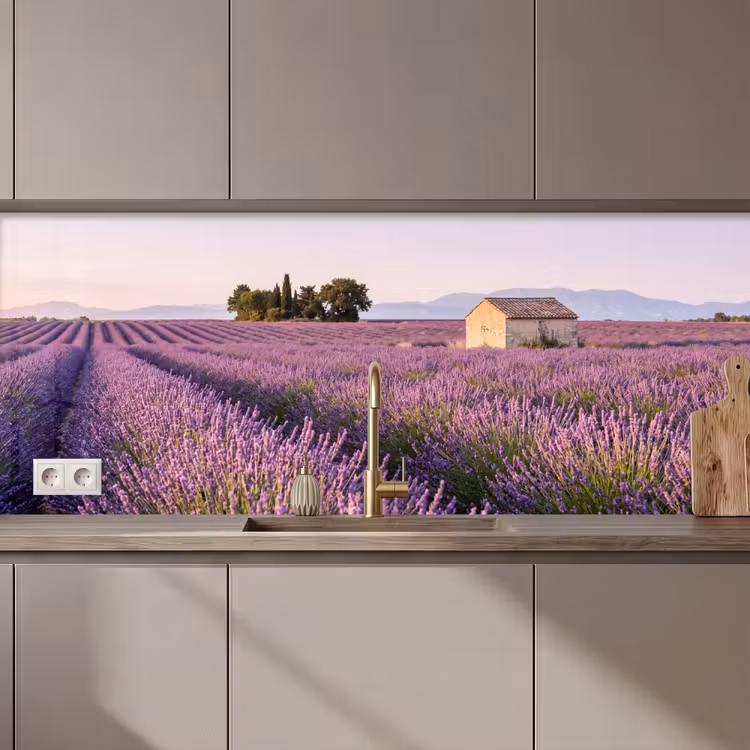 Lavendel - Landschap - Sereen - Paars keuken achterwand 2 middel zz_3dshopping