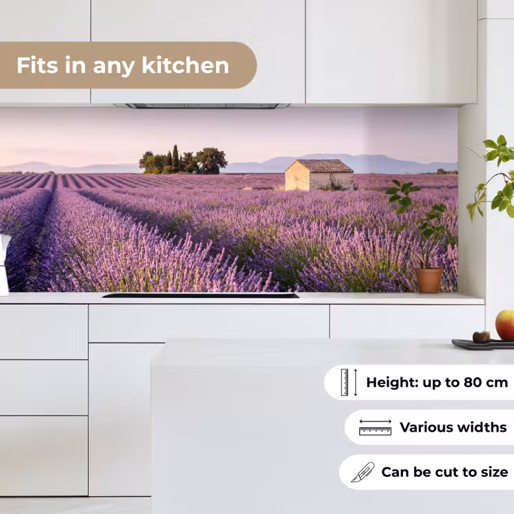Lavendel - Landschap - Sereen - Paars keuken achterwand 2 middel -sfeer4_UK