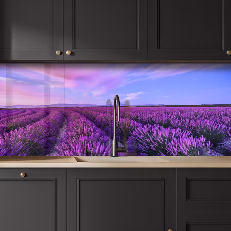 Lavendel - Paars - Bloemen - Natuur keuken achterwand 2 middel -sfeer1