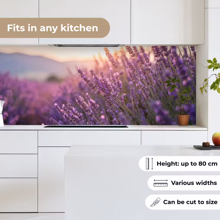 Lavendel - Paars - Zonlicht keuken achterwand 2 middel -sfeer4_UK