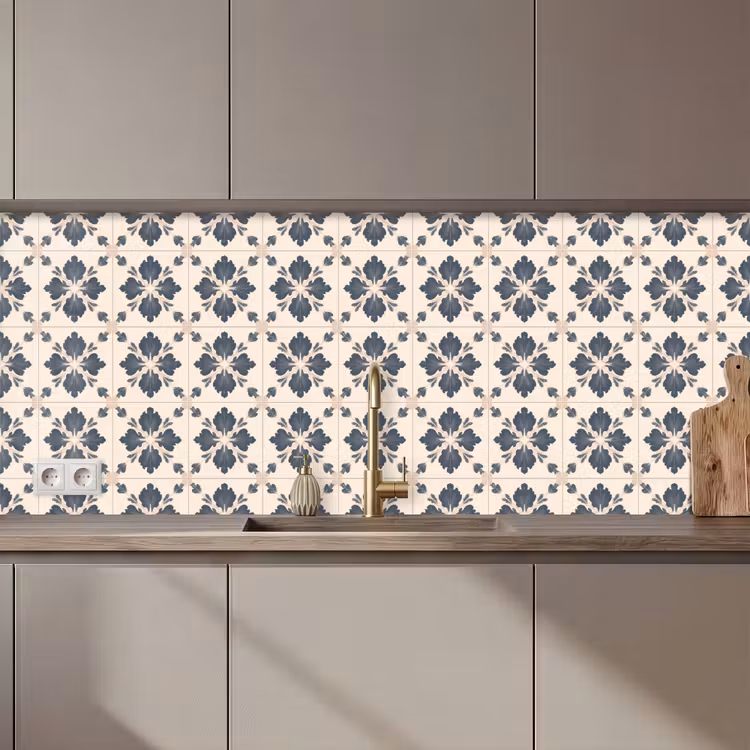 Bladvorm - Klassiek - Kleurrijk keuken achterwand 2 middel 871 zz_3dshopping