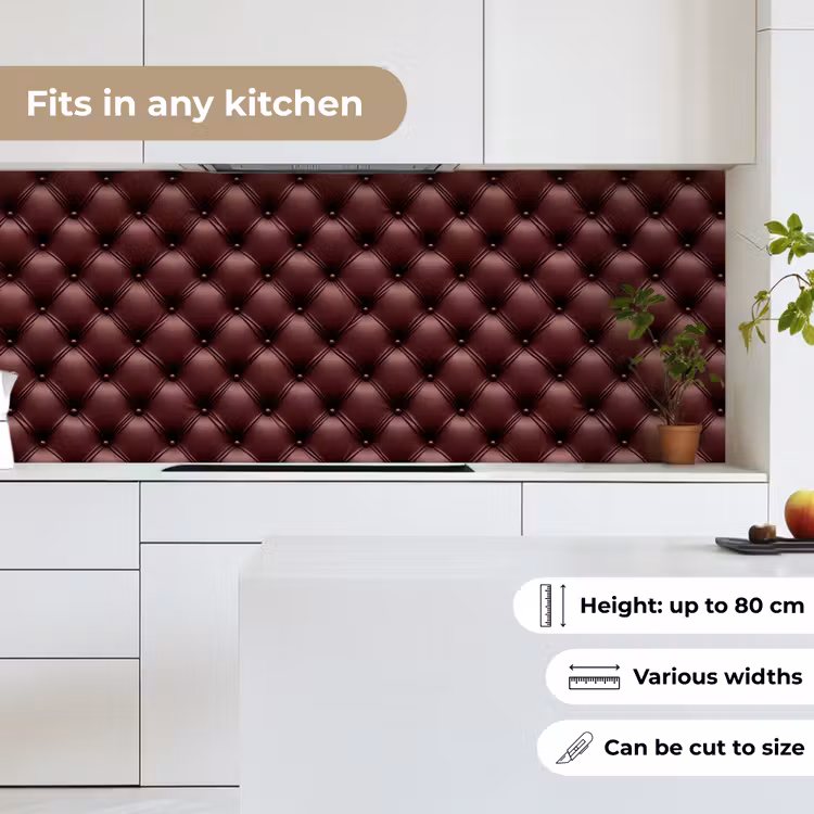 Leer - Patroon - Bordeaux keuken achterwand 2 middel 871 -sfeer4_UK
