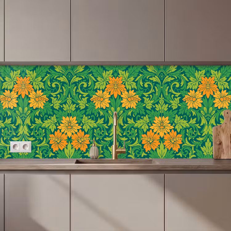 Bladeren - Bloemen - Boho - Hippie - Patronen keuken achterwand 2 middel 871 zz_3dshopping