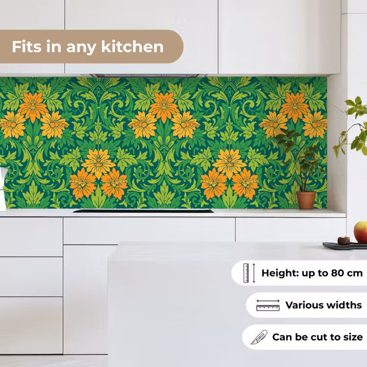 Bladeren - Bloemen - Boho - Hippie - Patronen keuken achterwand 2 middel 871 -sfeer4_UK