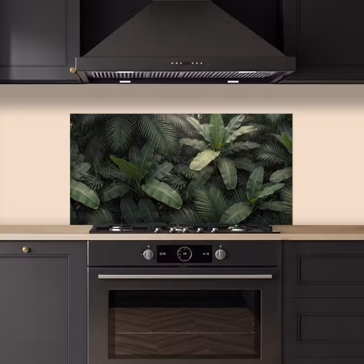 Bladeren - Groen - Tropisch - Natuur keuken achterwand spatscherm middel -sfeer1