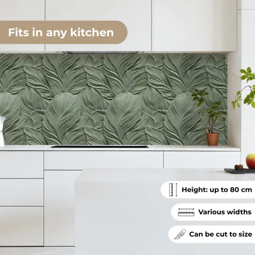 Bladeren - Textuur - Groen keuken achterwand 2 middel 871 -sfeer4_UK
