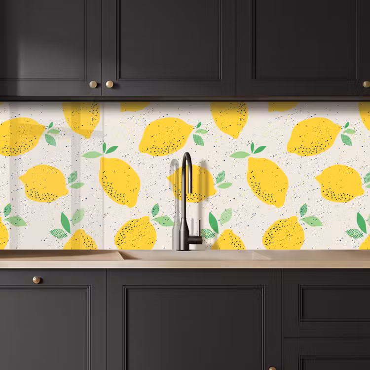 Citroen - Fruit - Vintage - Design keuken achterwand 2 middel 871 -sfeer1
