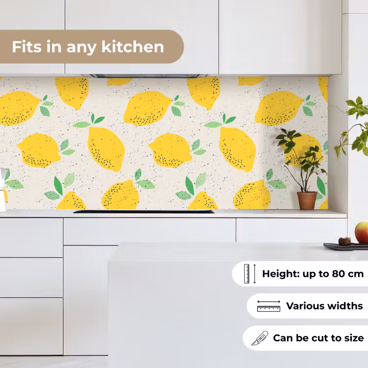 Citroen - Fruit - Vintage - Design keuken achterwand 2 middel 871 -sfeer4_UK