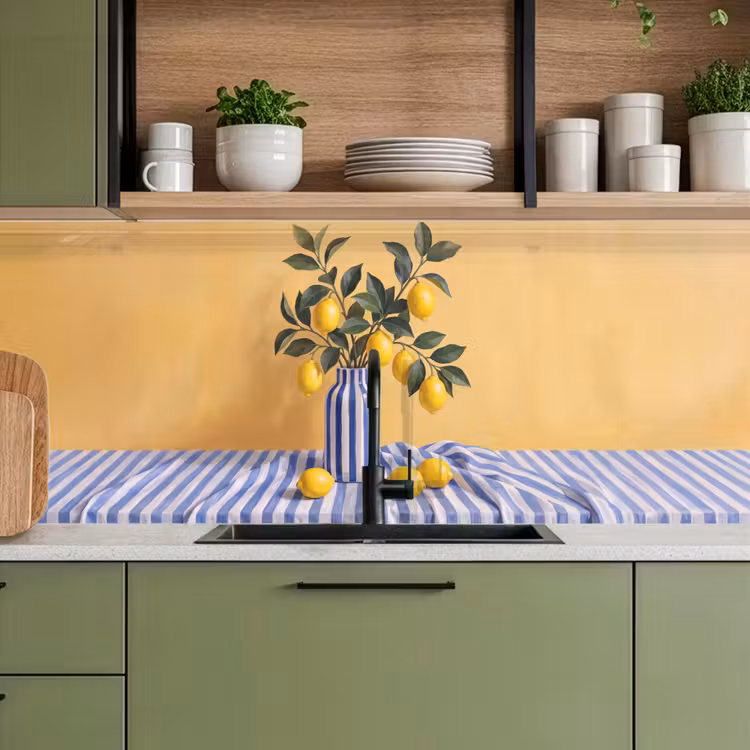 Kitchen Wall Splashback - Lemon - Still Life - Modern - Citroen - Stilleven - Modern keuken achterwand 2 middel