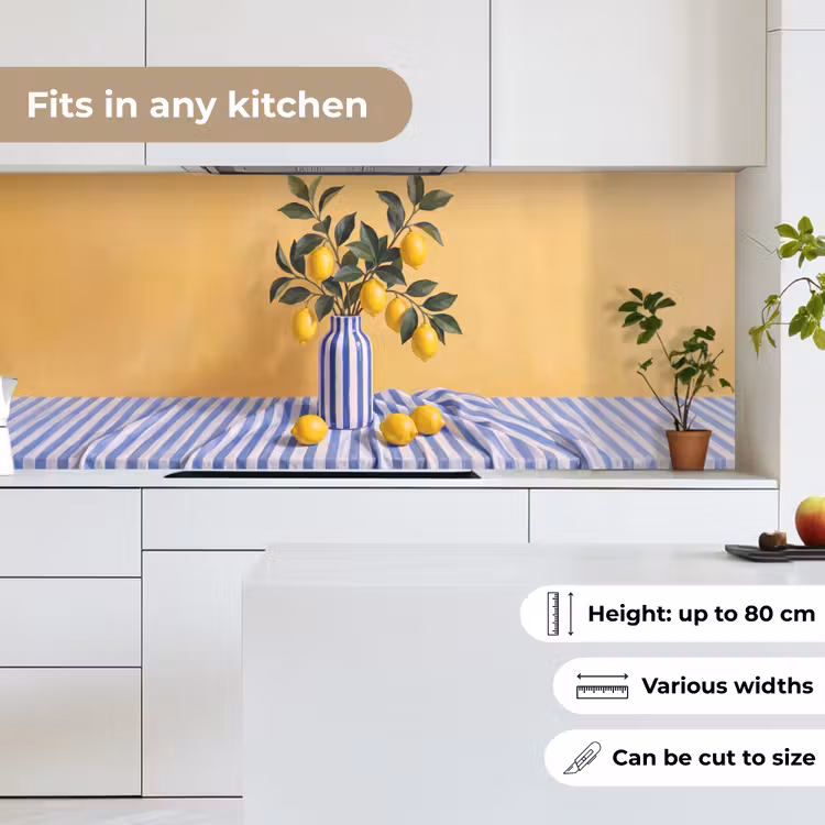 Kitchen Wall Splashback - Lemon - Still Life - Modern - Citroen - Stilleven - Modern keuken achterwand 2 middel