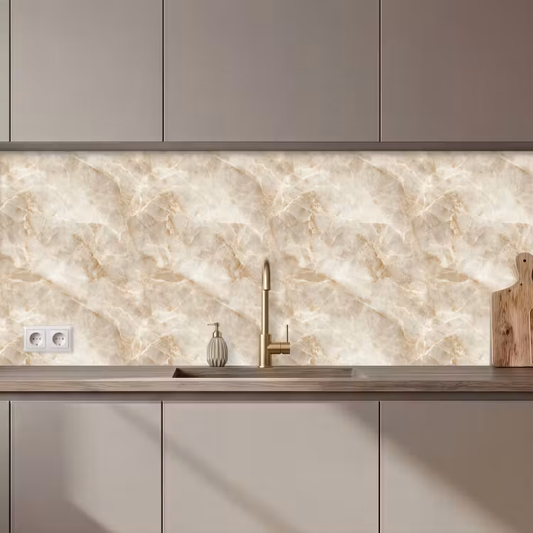 Lichtbeige - Onyx - Subtiel keuken achterwand 2 middel 871 zz_3dshopping