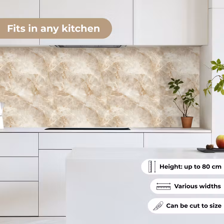 Lichtbeige - Onyx - Subtiel keuken achterwand 2 middel 871 -sfeer4_UK