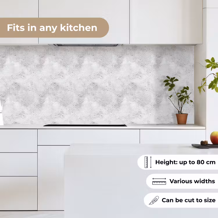 Lichtgrijs - Ruw - Subtiel keuken achterwand 2 middel 871 -sfeer4_UK