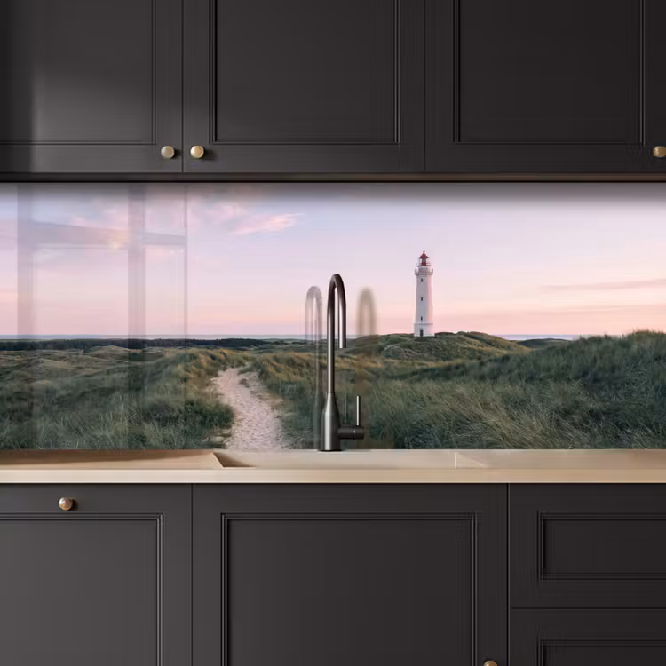 Vuurtoren - Duinlandschap - Zee keuken achterwand 2 middel -sfeer1