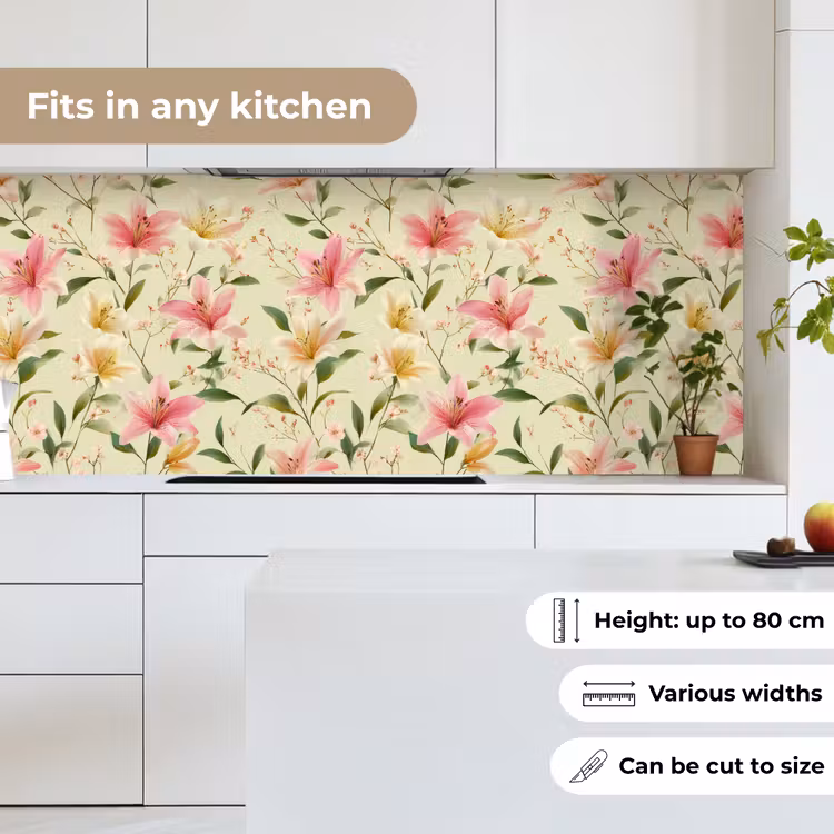 Lelies - Sereen - Kleurrijk keuken achterwand 2 middel 871 -sfeer4_UK