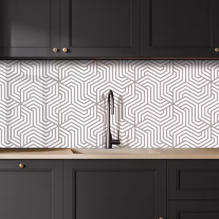 Lijn - Design - Geometrie - Patroon keuken achterwand 2 middel 871 -sfeer1