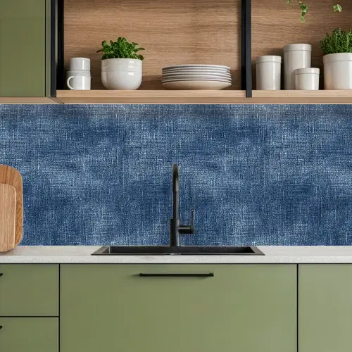 Linnen - Textuur - Patroon - Denim - Rustiek keuken achterwand 2 middel 871 -sfeer3