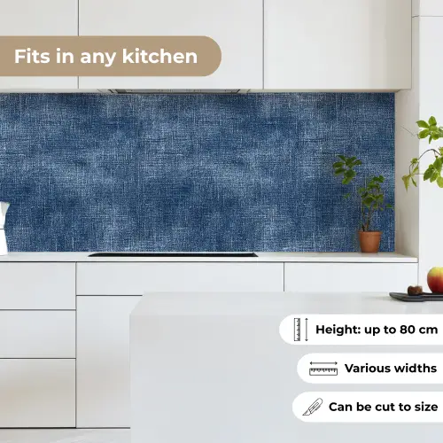 Linnen - Textuur - Patroon - Denim - Rustiek keuken achterwand 2 middel 871 -sfeer4_UK