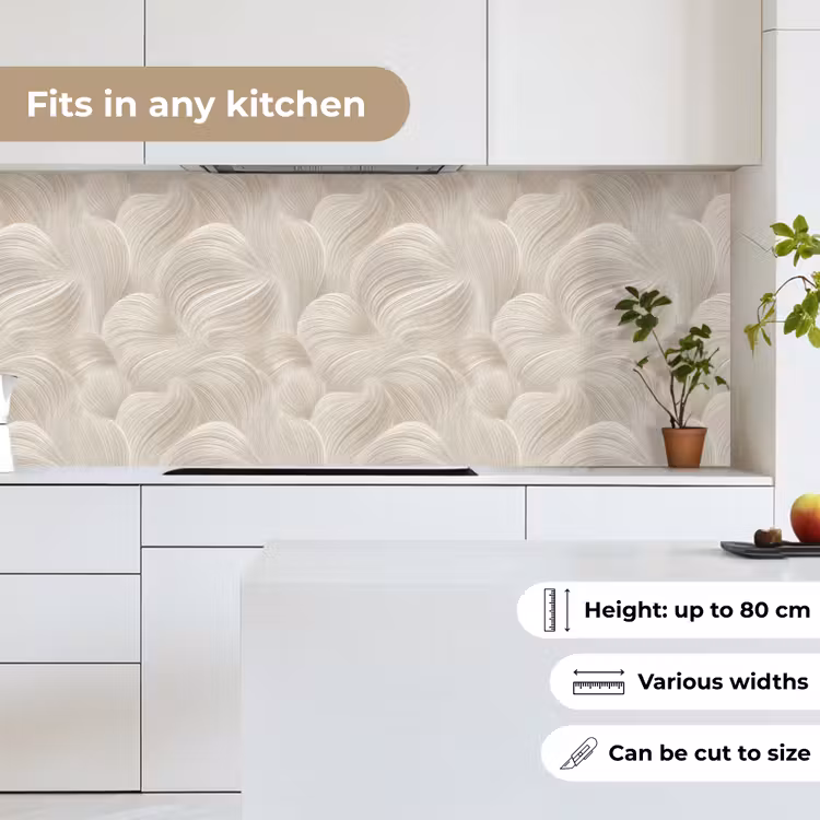 Lijnen - Waaier - Beige keuken achterwand 2 middel 871 -sfeer4_UK