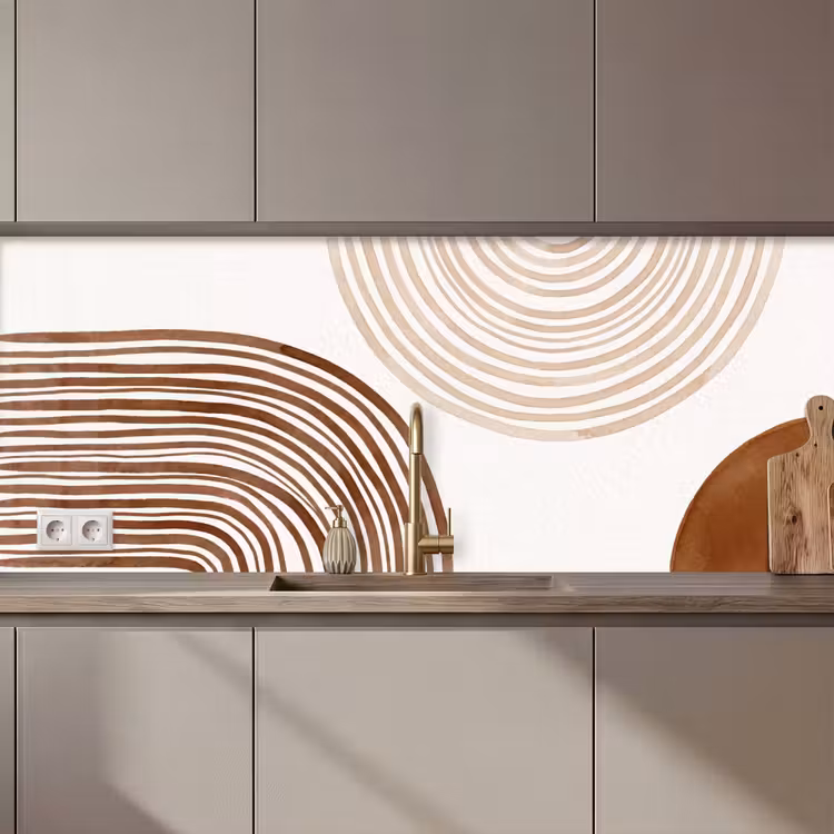 Kitchen Wall Splashback - Lines - Minimalist - Art - Lijnen - Minimalistisch - Kunst keuken achterwand 2 middel zz_3dshopping