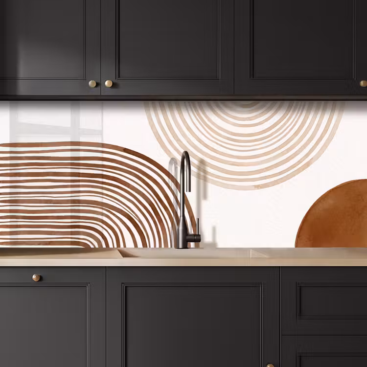 Kitchen Wall Splashback - Lines - Minimalist - Art - Lijnen - Minimalistisch - Kunst keuken achterwand 2 middel