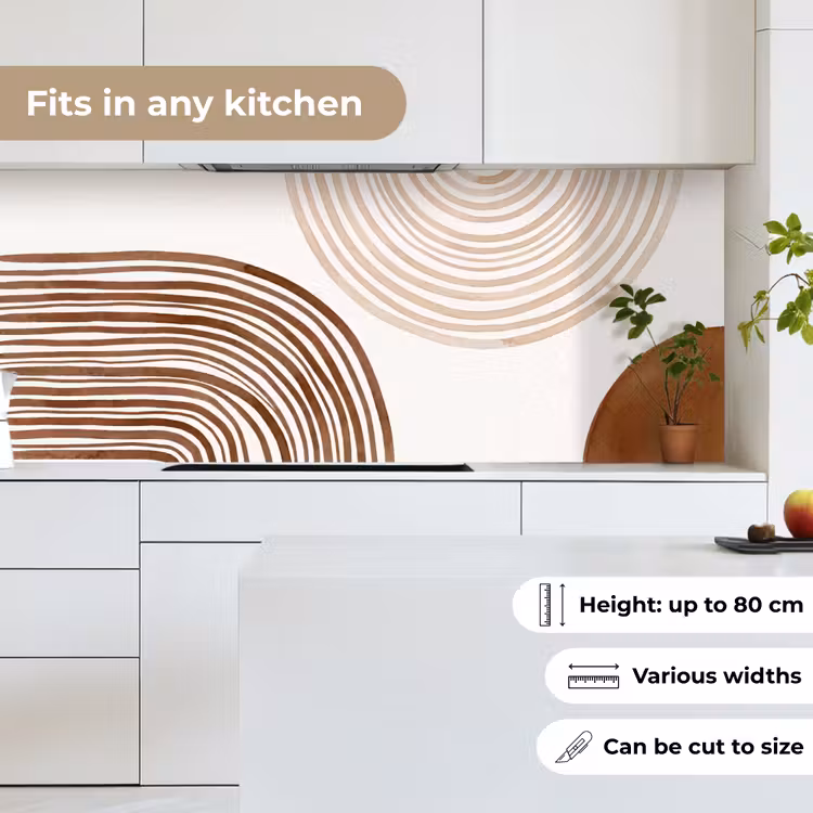 Kitchen Wall Splashback - Lines - Minimalist - Art - Lijnen - Minimalistisch - Kunst keuken achterwand 2 middel