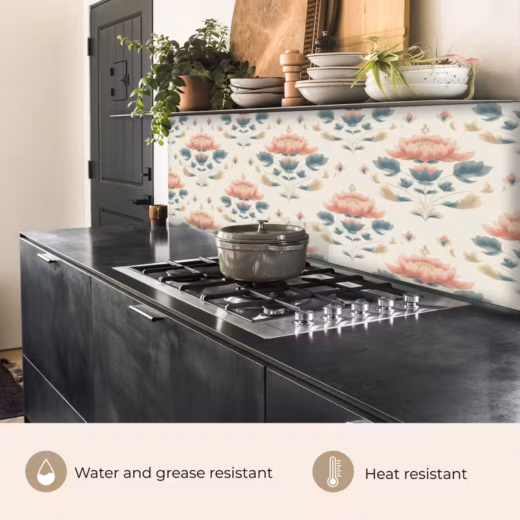 Lotus - Bloemen - Roze keuken achterwand 2 groot 857 -usp_EN