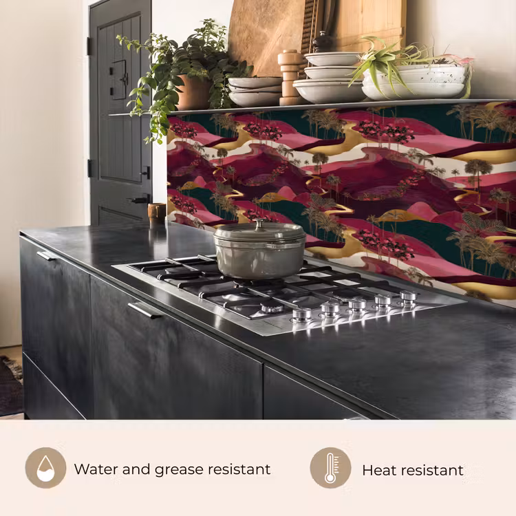 Magisch - Palmbomen - Goud keuken achterwand 2 groot 857 -usp_EN
