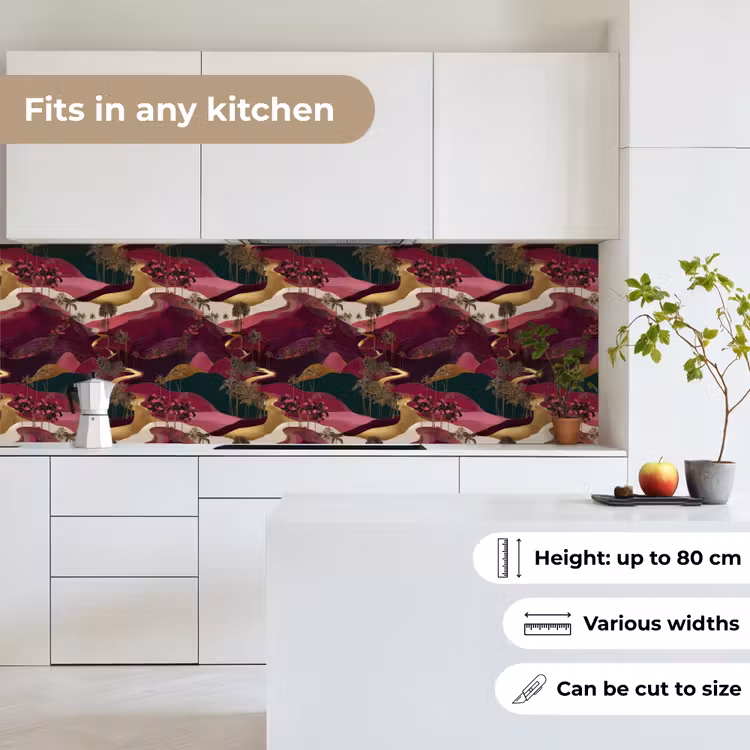 Magisch - Palmbomen - Goud keuken achterwand 2 groot 857 -sfeer4_UK