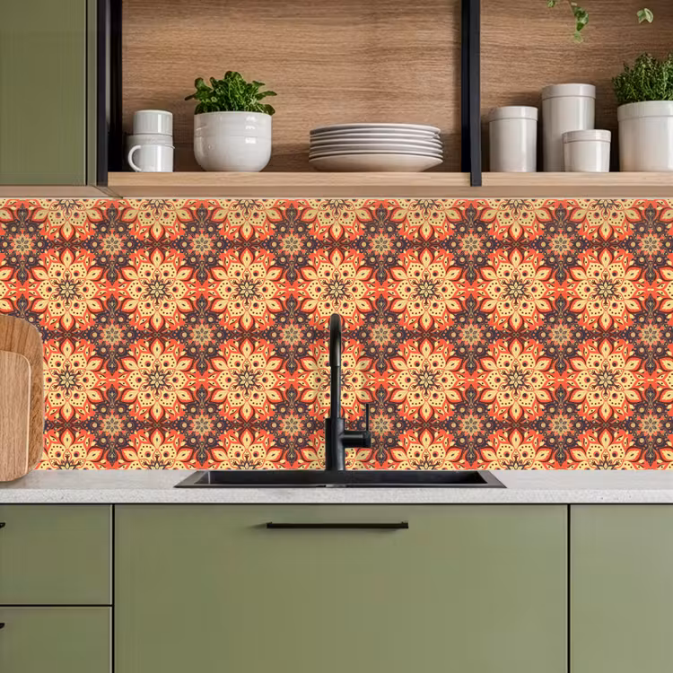 Mandala - Bohemian - Design keuken achterwand 2 middel 871 -sfeer3