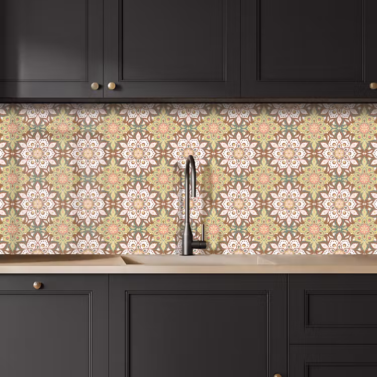 Mandala - Bohemian - Bloemen - Patronen keuken achterwand 2 middel 871 -sfeer1