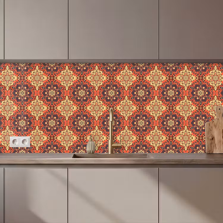 Mandala - Bloemen - Boho - Patronen keuken achterwand 2 middel 871 zz_3dshopping