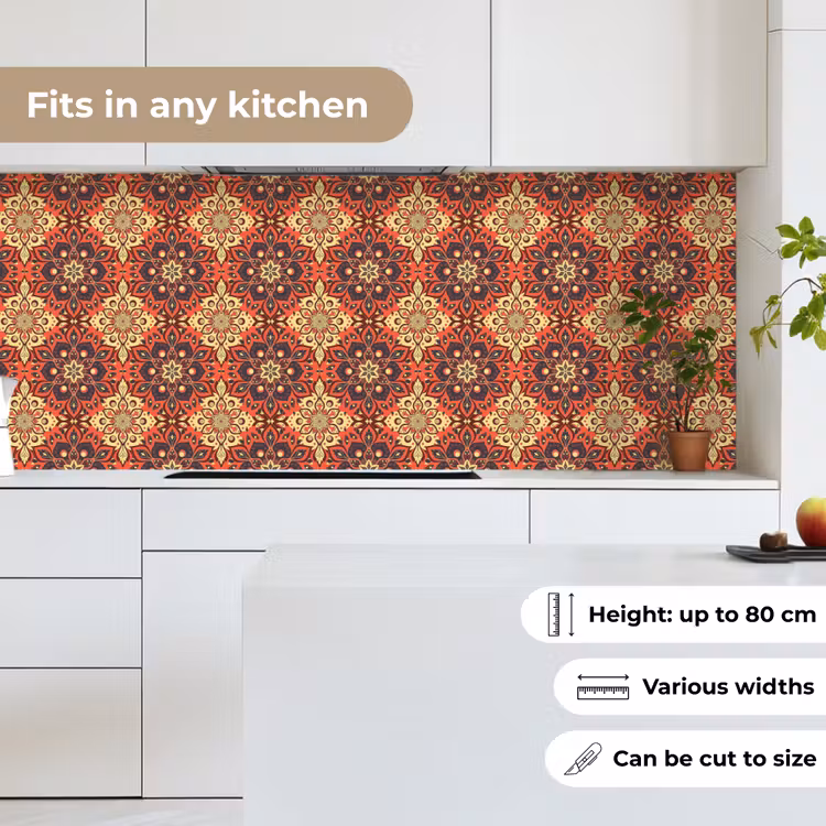Mandala - Bloemen - Boho - Patronen keuken achterwand 2 middel 871 -sfeer4_UK