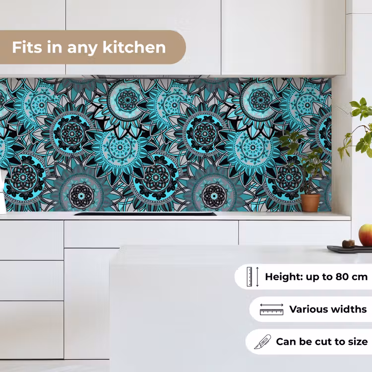 Mandala - Bloemen - Design keuken achterwand 2 middel 871 -sfeer4_UK