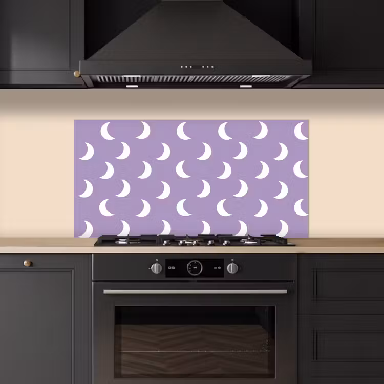 Manen - Patroon - Paars keuken achterwand spatscherm middel 899 -sfeer1