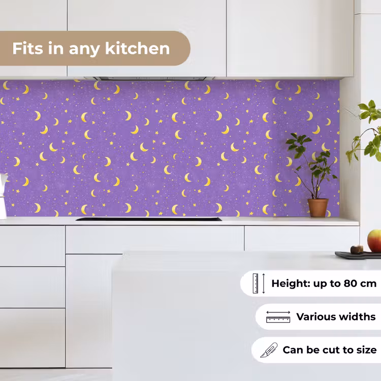 Manen - Sterren - Paars keuken achterwand 2 middel 871 -sfeer4_UK