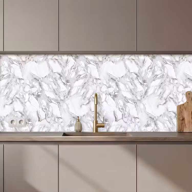 Marmer - Gelaagd - Brekend - Grijsstructuur keuken achterwand 2 middel 871 zz_3dshopping