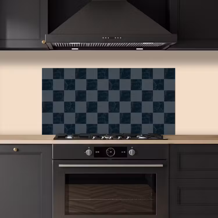 Marmer - Patroon - Antraciet keuken achterwand spatscherm middel 899 -sfeer1