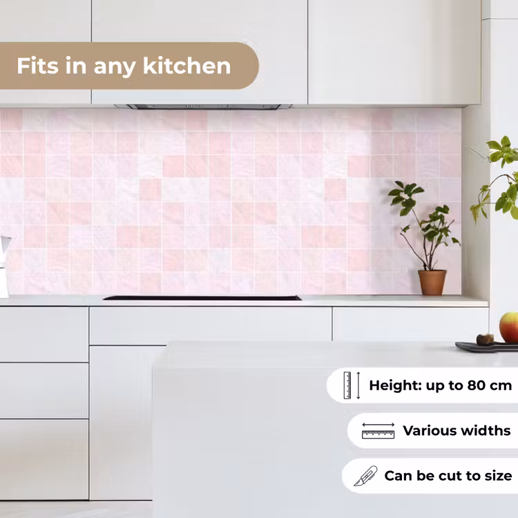 Marmer - Patroon - Mozaïek - Roze keuken achterwand 2 middel 871 -sfeer4_UK
