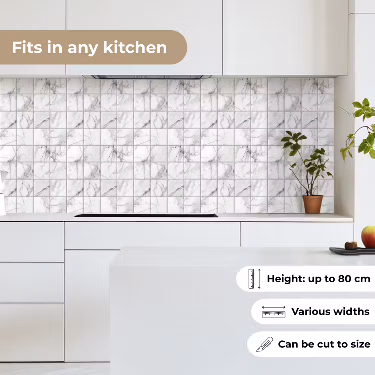 Marmer - Tegels - Grijs - Wit keuken achterwand 2 middel 871 -sfeer4_UK
