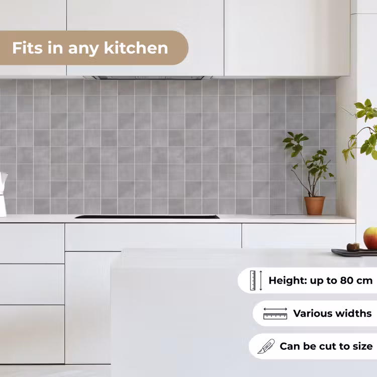 Mat - Wand - Tegels - Grijs keuken achterwand 2 middel 871 -sfeer4_UK