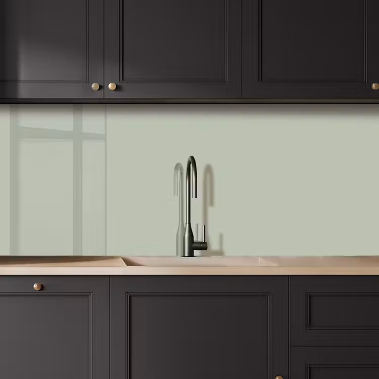 Mintgroen - Effen kleur keuken achterwand 2 middel 871 -sfeer1