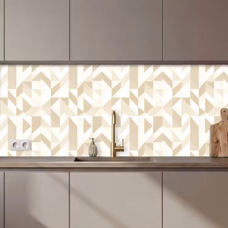 Modern - Abstract - Beige keuken achterwand 2 middel 871 zz_3dshopping