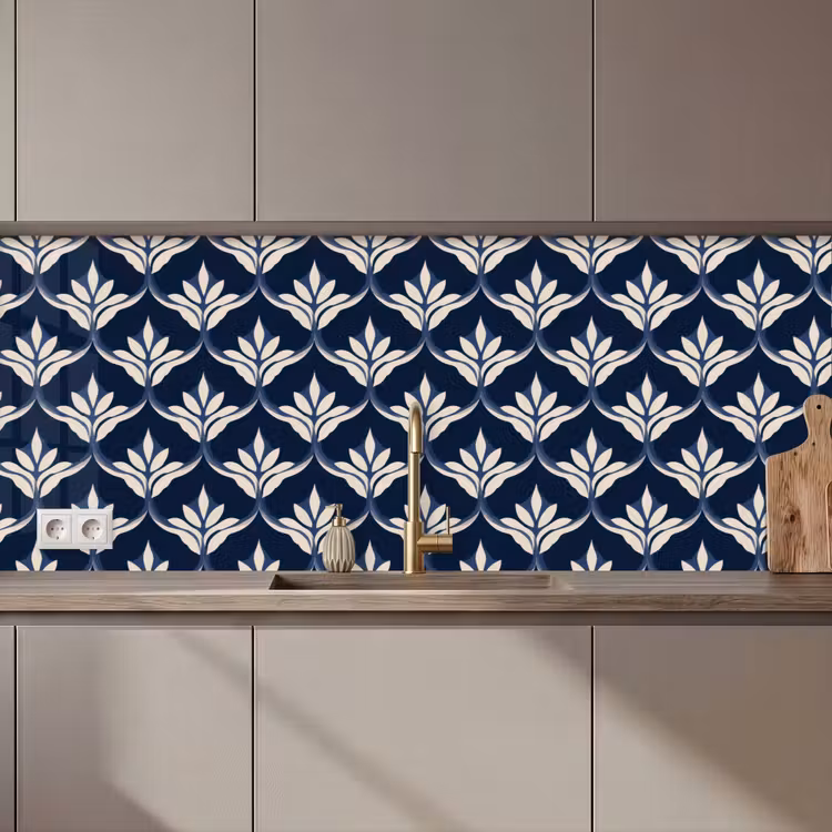 Modern - Ontwerp - Blauw keuken achterwand 2 middel 871 zz_3dshopping