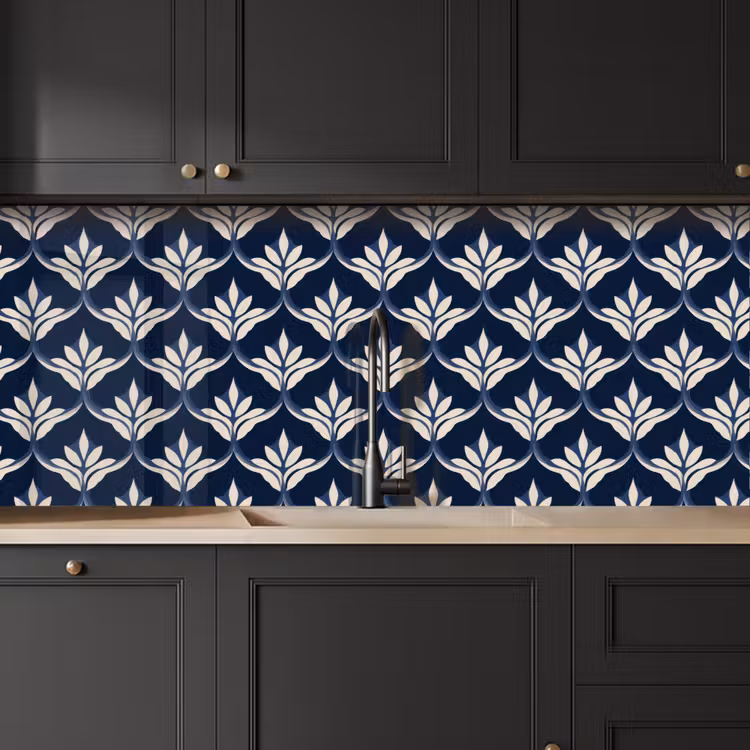 Modern - Ontwerp - Blauw keuken achterwand 2 middel 871 -sfeer1