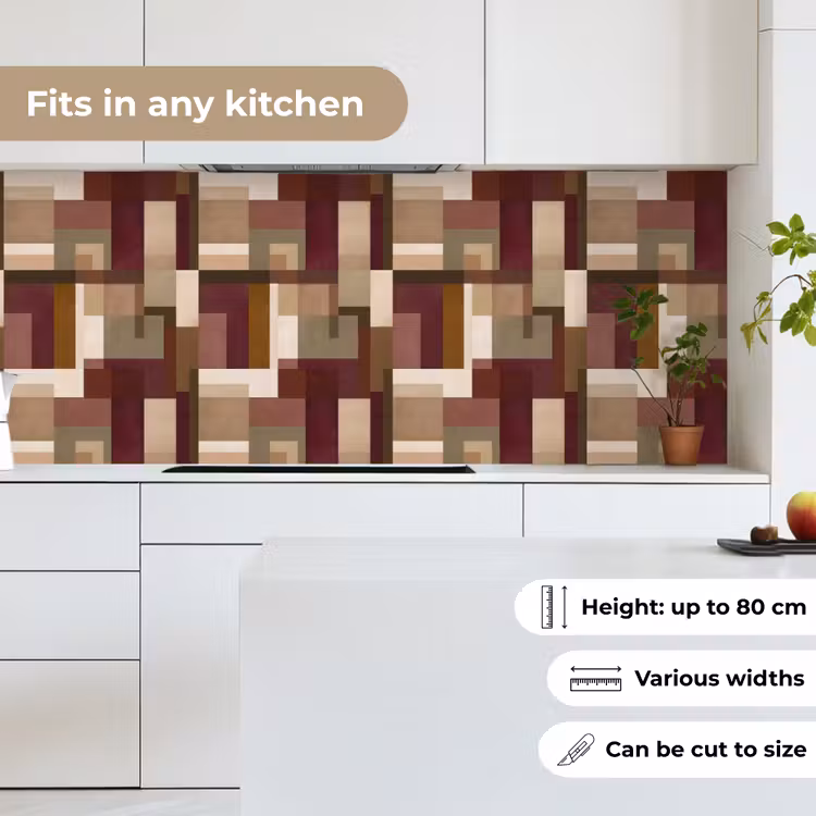 Modern - Geometrie - Kleurrijk keuken achterwand 2 middel 871 -sfeer4_UK